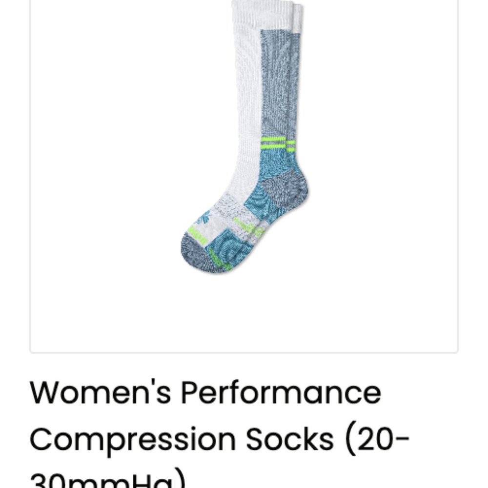 Women's Performance Compression Socks (20-30mmHg) - Medium